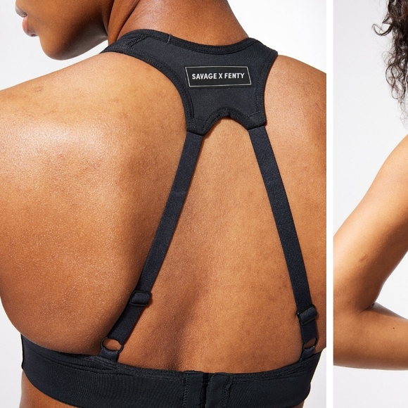 Savage X Fenty Black Sports Bra - Picture 4 of 9